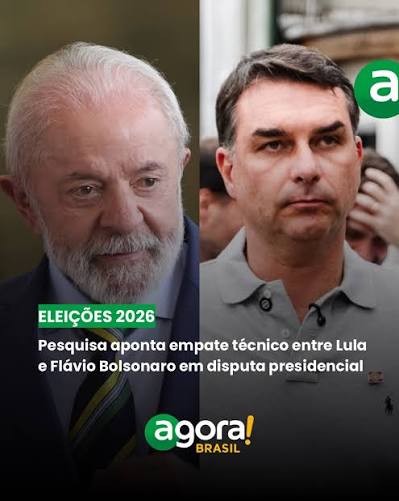 Lula tem 41% contra 35% de Flávio Bolsonaro no 1º turno, diz PoderData/Aya